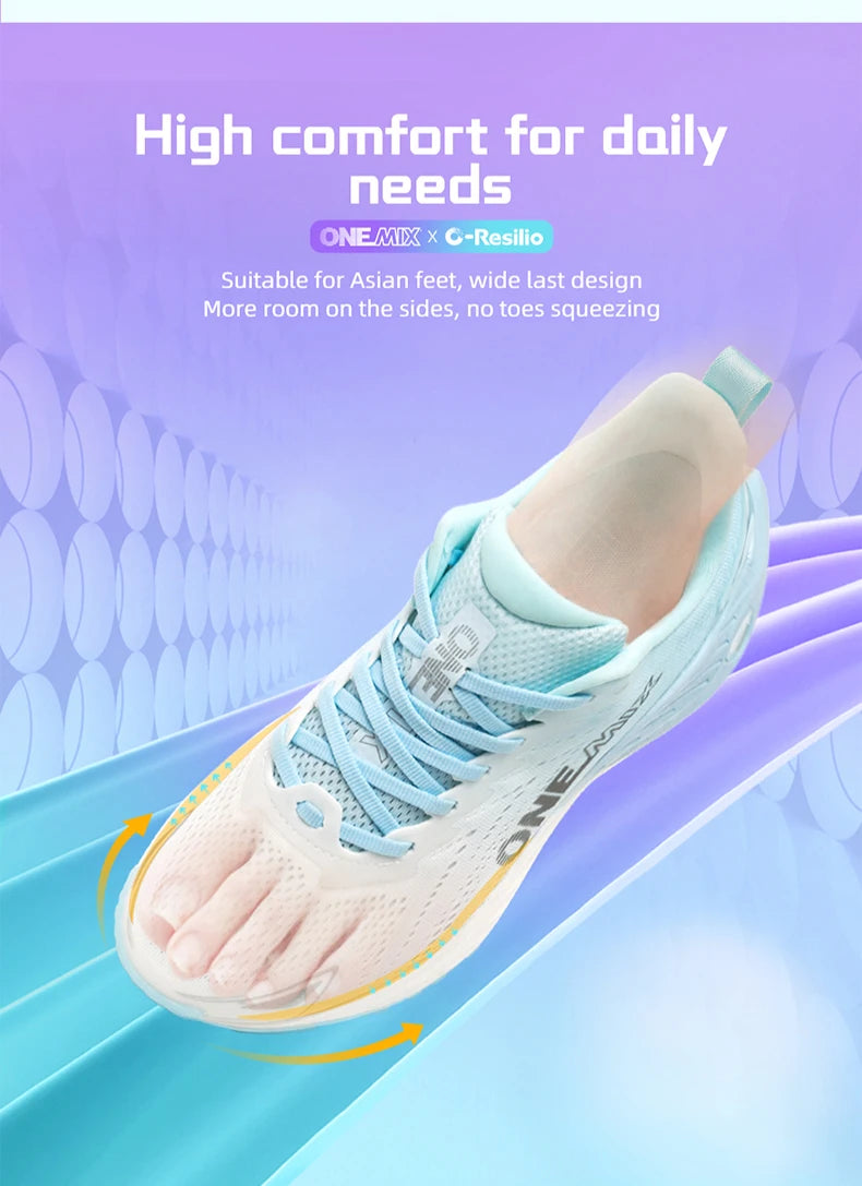 ONEMIX Scarpe da corsa casual Scarpe da jogging estive traspiranti Uomo Leggere Scarpe da palestra da donna Scarpe sportive ammortizzate da uomo per attività all'aperto