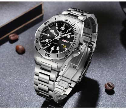 YELANG V1019 Men's Luminous Watch 44mm Mechanical Sapphire Miyota 8205 Automatic Movement 100m Waterproof Diver's Watch for Men