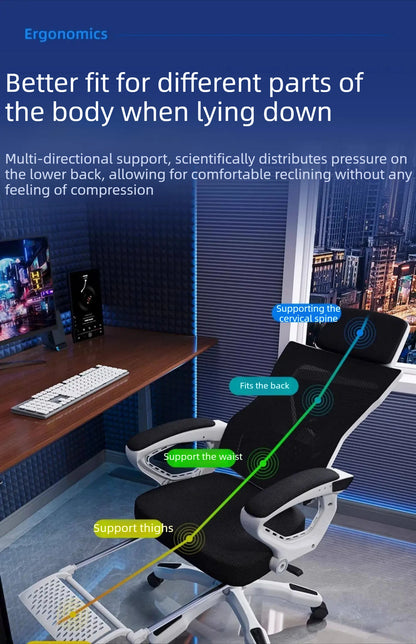 Recliner Office Chair Luxury Comfortable Armchair Ergonomic Office Chair Gaming Swivel Office Chair Home Furniture