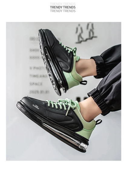 Air Cushion Men Sports Running Shoes Casual Breathable Lightweight Women's Comfortable Athletic Nonskid Walking Sneakers ﻿