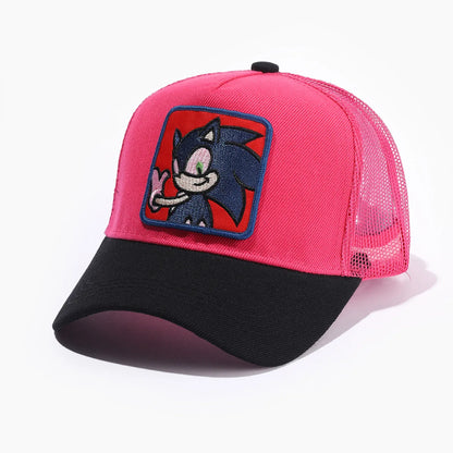 Hot Sale Unisex Cartoon Cap High Quality Sonic The Hedgehog Shadow Sonic Breathable Sun Hat Kids Gifts Cap Fashion Mouse Hat