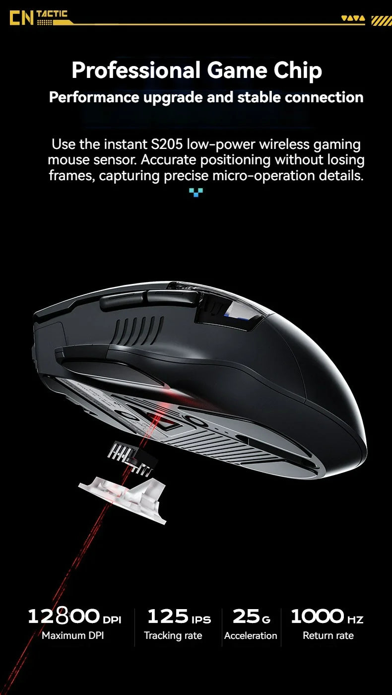 Inphic A9 Explorer V2 Three-mode Gaming Mouse Indicator DPI Adjustable Macro-driver Ergonomics 12000DPI 1000Hz rate of return