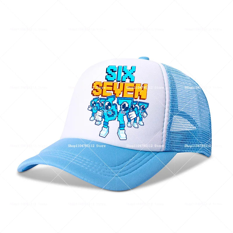 Steal A Brainrot Baseball Cap 67 Six Seven Cartoon Anime A-Z Letter Hat Boys Girls Adjustable Sport Fashion Adult Headwear Gift