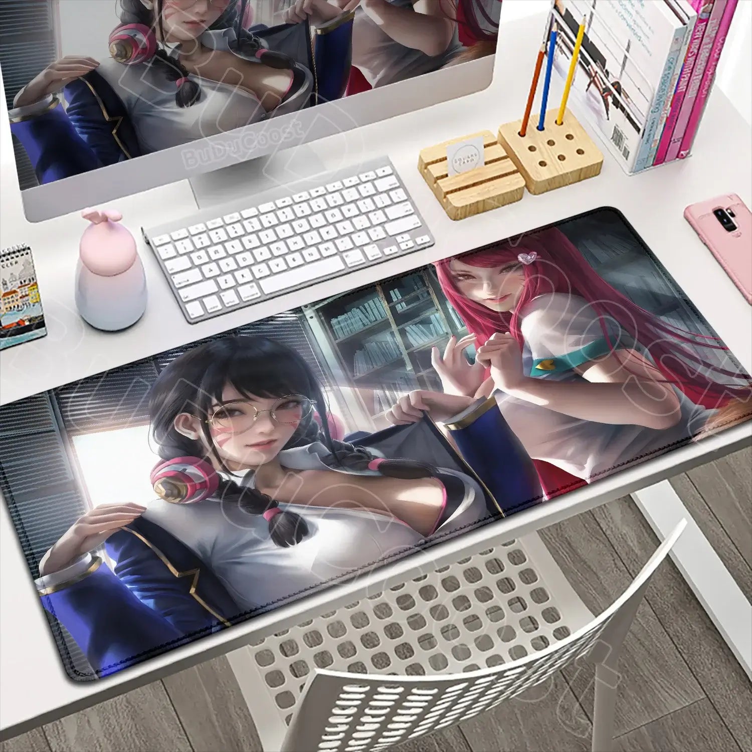 Produit gaming premium Fraquane, Large XXL DIY Cool Overwatch Mouse Pad Keyboard Table Gaming Accessories Non-Slip Rubber Edge locking spped Laptop Rug desk Mat, équipement gamer