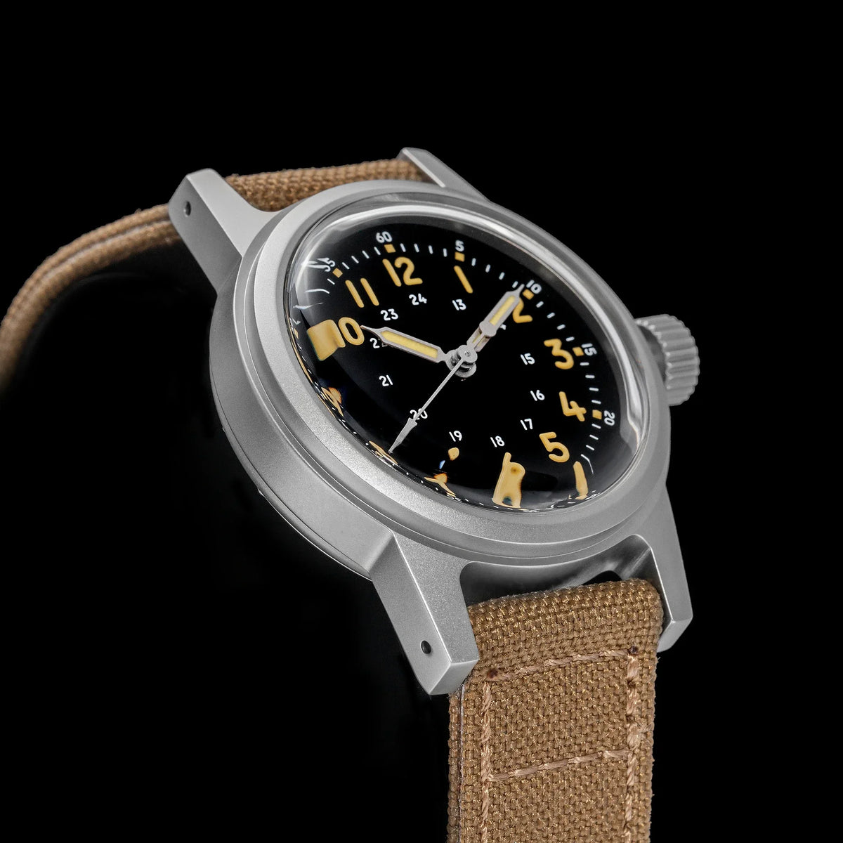 THORN Retro vojenské hodinky 36 mm s strojkem NH35A SHY-043 Sportovní hodinky Unisex Pánské a dámské Luxusní
