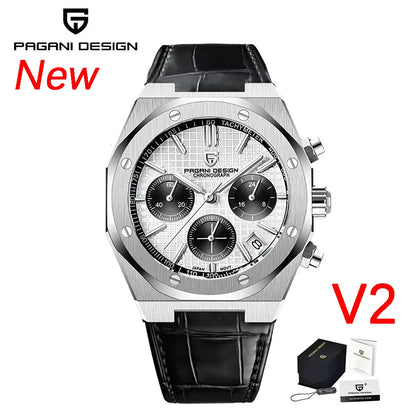 Pagani Design 2026 New Vk63 Fashionable Men V2 Quartz Chronograph Luxury Sapphire Stainless Steel Waterproof Sport 20Bar Luminou
