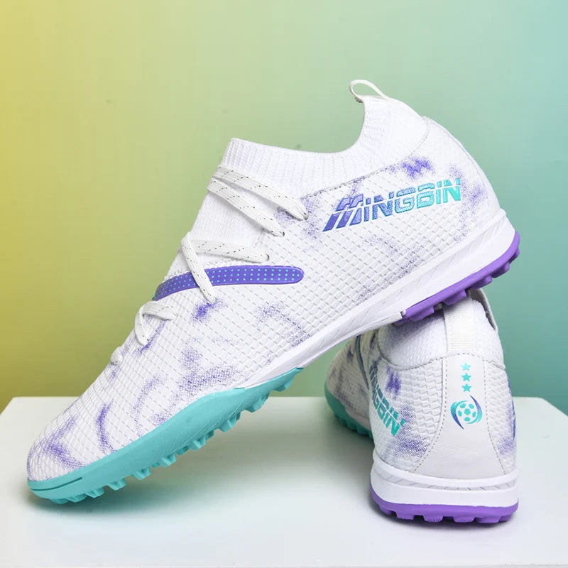 Chaussures de football en mesh respirant pour hommes, crampons de football professionnels, chaussures de football pour jeunes, antidérapantes, baskets pour hommes, Society Chuteira