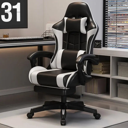 Ergonomic Gaming Chair for Home Office Long Hours Streamers Adjustable Reclining Lightweight Durability