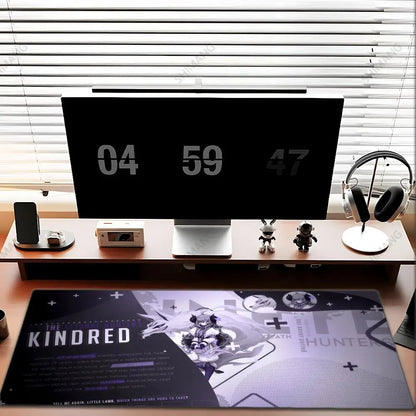 League of Legends Kindred Mouse Pad Μεγάλο Mousepad για Gaming Υπολογιστής Anime Κορίτσι Ταπί Γραφείου Αξεσουάρ Laptop Gamer XXL Τάπητας Πληκτρολογίου