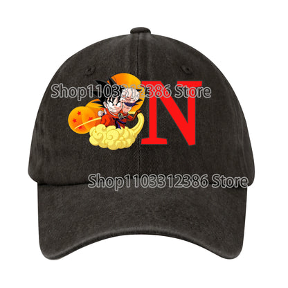 Dragons Ball Baseball Cap Men Casual Daily Outdoor Sunshade Hats Washable Anime Pattern Duck Tongue Hat Children Birthday Gift