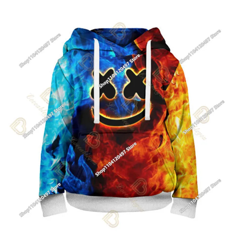 Children Battle Royals Hoodie Fortnite Boys Girls Cartoon Printed Pullovers Kids Sweatshirt Harajuku Streetwear Spring Winter