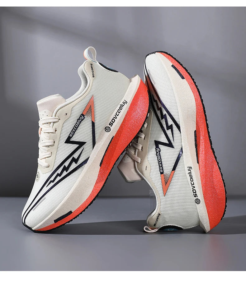 2026 løbesko med carbonplade til marathon, sportslige, åndbare og lette, komfortable skridsikre sneakers til mænd og kvinder, casual, ny
