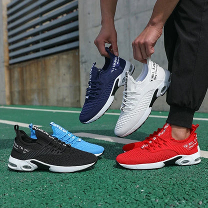 Chaussures d'été pour hommes maille chaussures de sport décontractées printemps été chaussures Tennis léger marche noir baskets 2025 article de vente chaude
