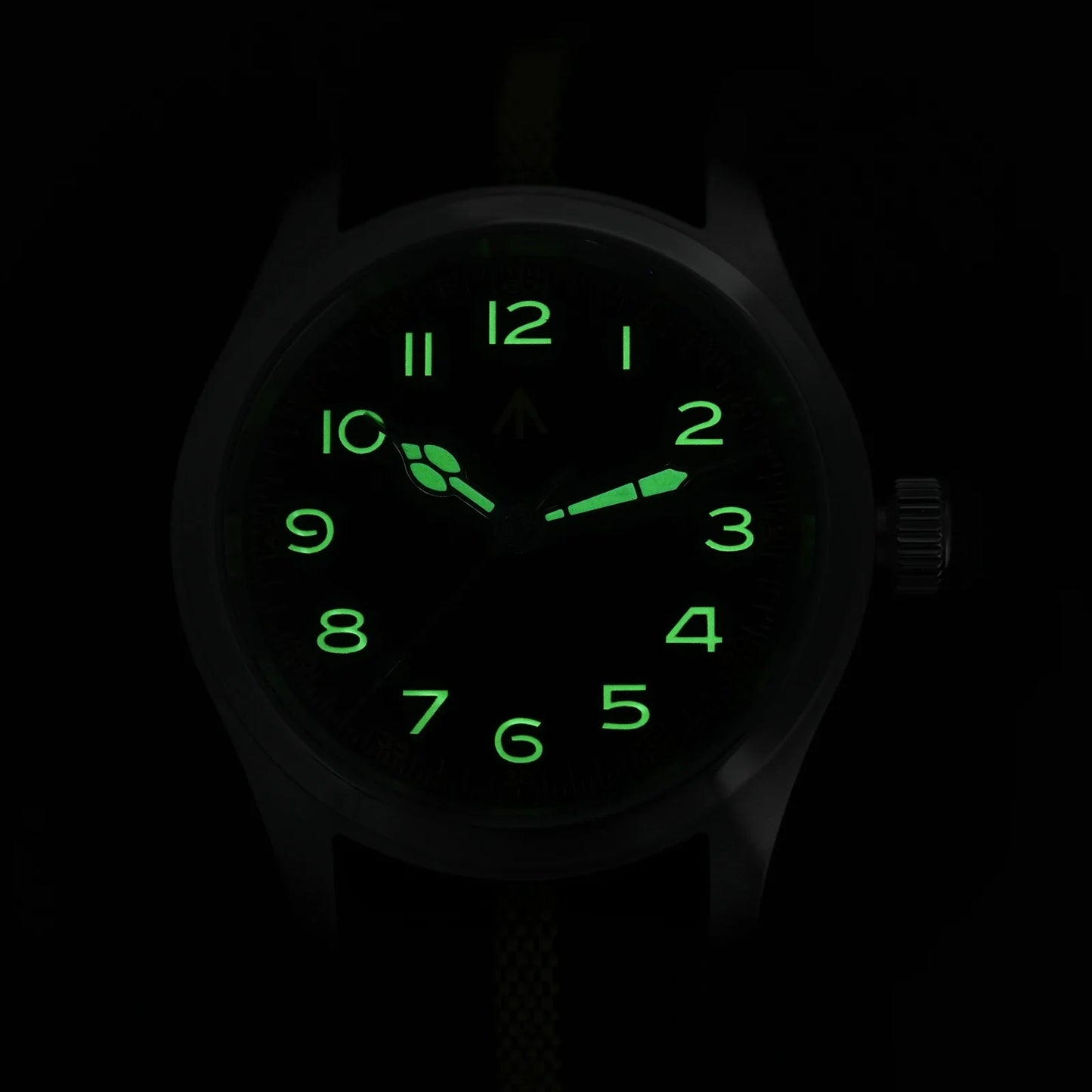 Militado ML08 V2 Vintage-Quarzuhr Military VH31-Uhrwerk Doppeltes Saphirglas C3 BGW-9 Leuchtend Wasserdicht 38mm Uhr