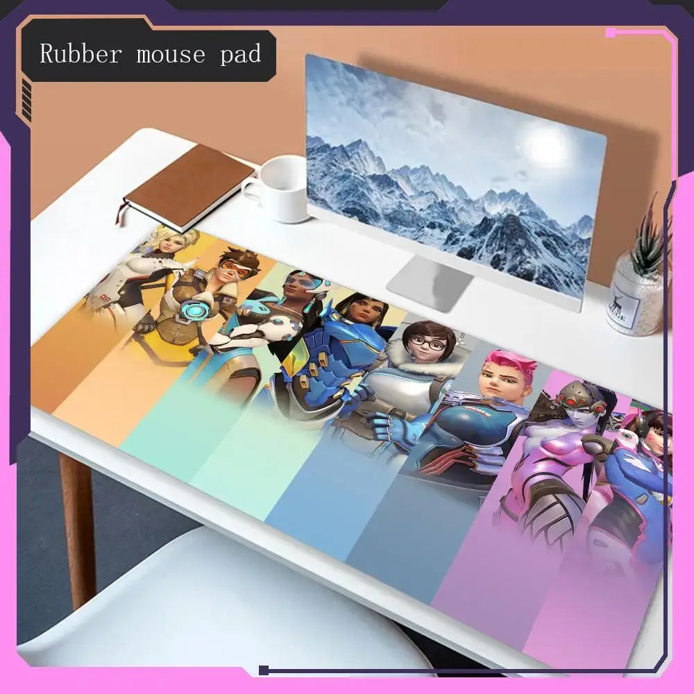 Hot selling items overwatch Mouse Pad Animation mouse pad game accessories desktop Hot selling mouse pad laptop game mouse pad