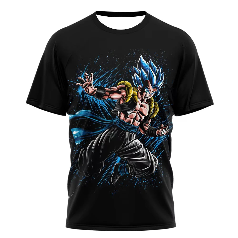 Sommer Dragon Ball T-shirt Børnetøj T-shirt Anime-figurer Goku Super Saiyan T-shirt Drengetøj Børnetøj Kortærmet Y2k