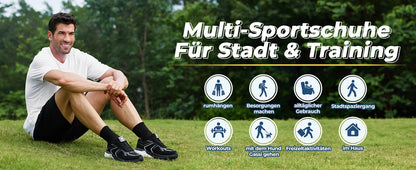 Fittington Wide Shoes For Man Walking Shoes Casual Sneakers Orthopedic Shoes Arch Support for Plantar Fasciitis Neuropathy