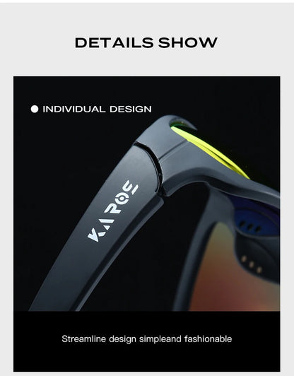 KAROS HD Polarized Anti-UV Sports Sunglasses Men Women Hiking Cycling Goggles with Complete Packaging Set YZ2029
