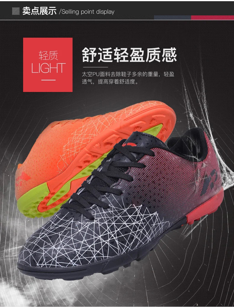 Hot Selling Youth Professional Long Nail Soccer Shoes Men's Broken Nail Football Shoes Children's Student Training Shoes