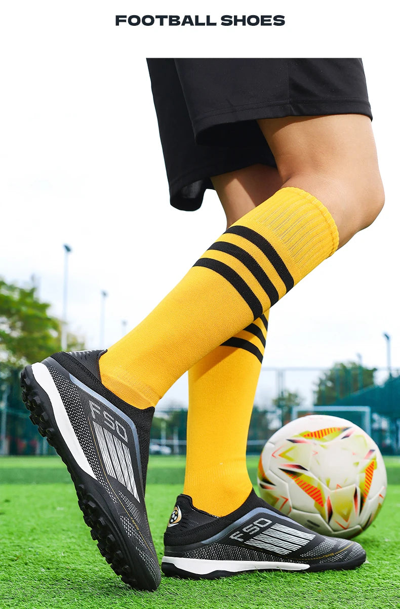 Neue Herren-Fußballschuhe für Kunstrasen – bequeme Fußballschuhe, Sport-FG-Rasenschuhe, Futsal, rutschfest, Outdoor, für Erwachsene, ultraleicht und rutschhemmend