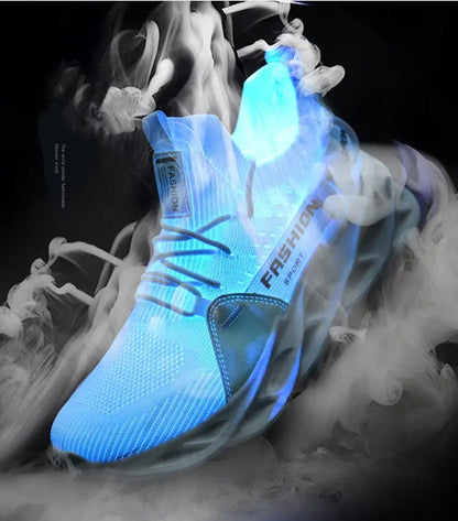 Hot Sale Fashion Purple Casual Sneakers Women Men Blade Running Shoes Big Size 48 Light Breathable Sports Shoes Men Mesh Sneaker