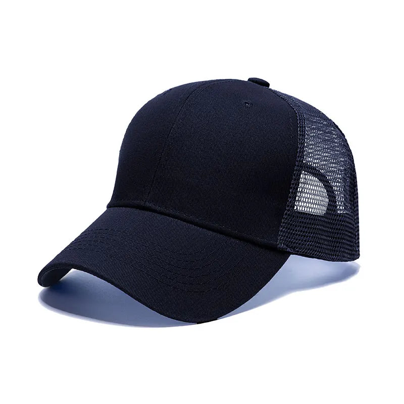 Cappellini da baseball all'ingrosso da uomo, cappellini casual, cappelli in mesh da donna, cappelli unisex con logo personalizzato, cappelli ricamati