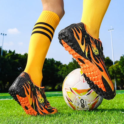 Nouvelles chaussures de football pour homme, chaussures de football professionnelles, baskets confortables pour les matchs en plein air, chaussures de sport antidérapantes pour garçons, unisexe