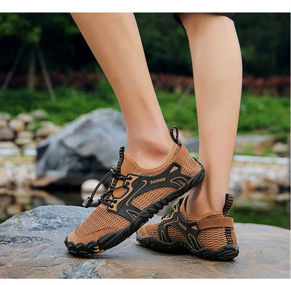Vandsandaler til mænd, trekking- og vandresko, dræningssko, strandsandaler, hurtigtørrende svømmesandaler, barfodsandaler, dykker-, fiske- og surfesko, sneakers