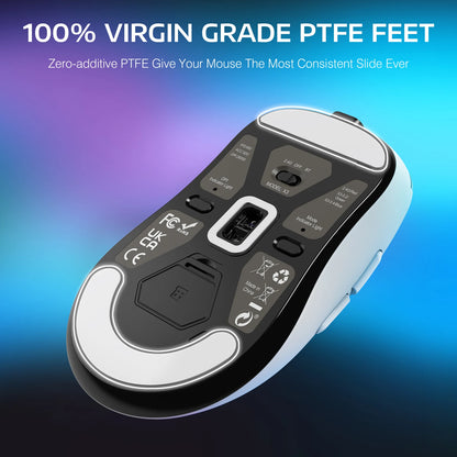 ATTACK SHARK X3 Wireless Gaming Mouse, 49g Ergonomic PC Mouse, Triple Modes PAW3395 26K DPI Optical Sensor, Programmable Buttons