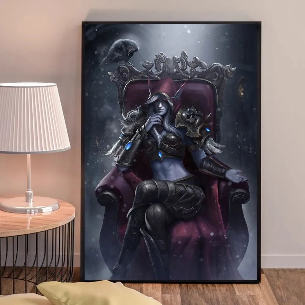 World of Warcraft-spilplakat – udskrifter og plakater i god kvalitet – plakat i HD-kvalitet – vægkunst – maleri – studie – boligindretning
