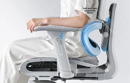 Ergonomic Office Chair Comfortable Long Sitting Home Gaming Computer Recliner Nap Chair Adjustable Height Lumbar Support Swivel