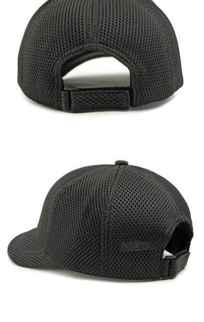 HT4828 5CM Short Brim Baseball Cap Male 6 Panels Baseball Hat Breathable Mesh Trucker Cap Men Women Solid Plain Snapback Cap