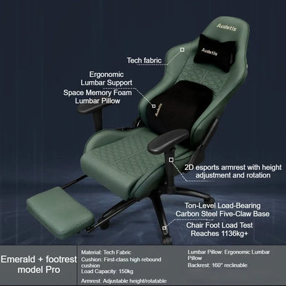 Office Ergonomic Gaming Chairs Desk Gamer Computer Comfortable Chairs Vanity Chair Technology Fabric Gaming Chairs Home Bedroom