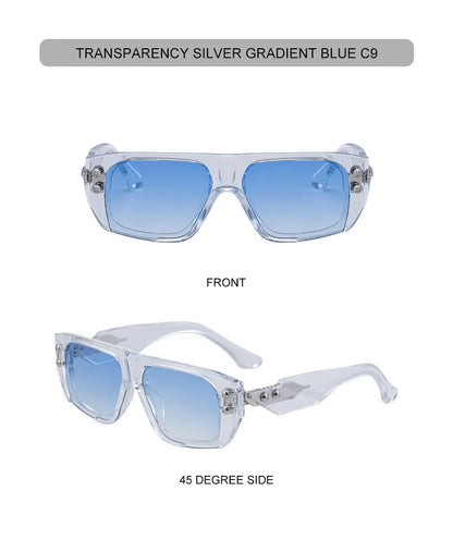 Polarized Steampunk Square Sunglasses Men 2026 Luxury Brand Punk Big Frame Driving Sun Glasses Fashion Eyewear For Male Shades