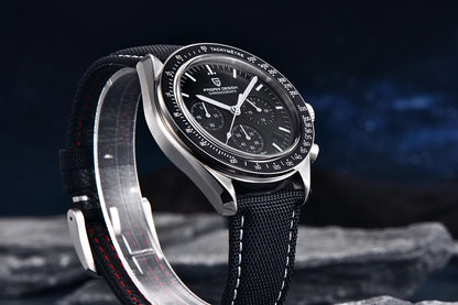 Ρολόι PAGANI DESIGN Moon – Πολυτελές χρονογράφος χαλαζία για άνδρες, σπορ στυλ, ζαφείρι με αντιανακλαστική επίστρωση, φωτεινή οθόνη