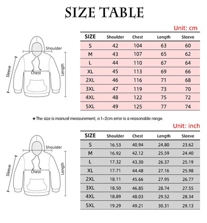 2023 Autumn Fashion New Lover Wolf Men's Hoodie 3D Pattern Loose Fall Sweatshirt Street Funny Brand