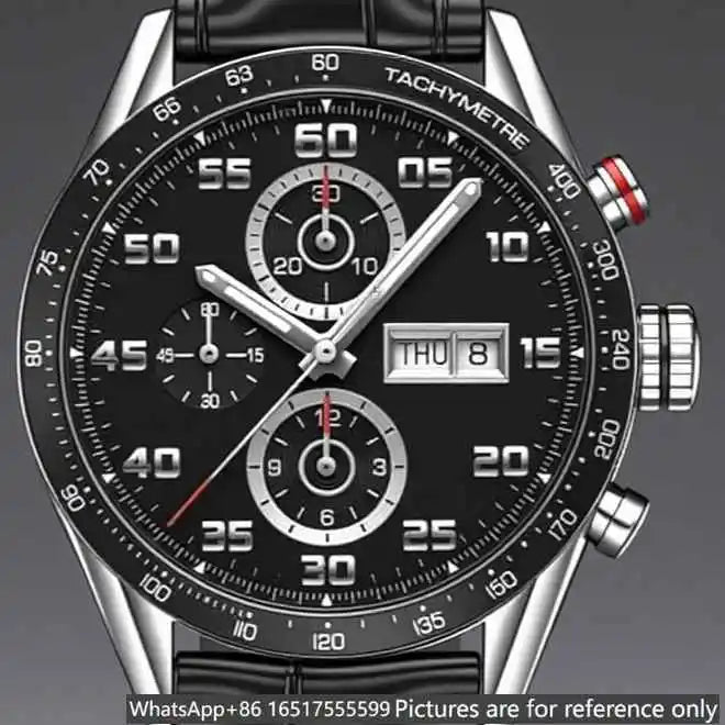 Relógio de luxo para homem de 43mm em aço 904L, movimento de quartzo, herança requintada e excelência artesanal-t