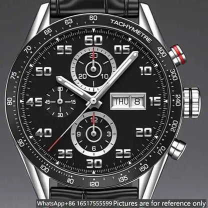Relógio de luxo para homem de 43mm em aço 904L, movimento de quartzo, herança requintada e excelência artesanal-t