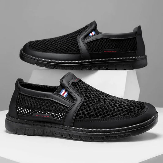 Heren sneakers met veelzijdige ventilatiegaatjes, geurverdrijvend zonder de voeten te bedekken – casual sneakers, designschoenen