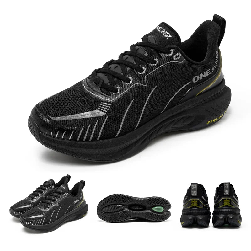 ONEMIX Nuove scarpe da corsa ammortizzate da uomo, adatte a corridori esperti, con lacci, sportive, da donna, antiscivolo, da esterno, da atletica, sneakers da uomo