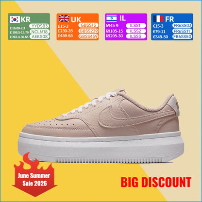 Nike Court Vision 1 Alta Versatile Comfort Classic Minimalism Durable Breathability Women's Low-Top Skate Shoes DM0113-600