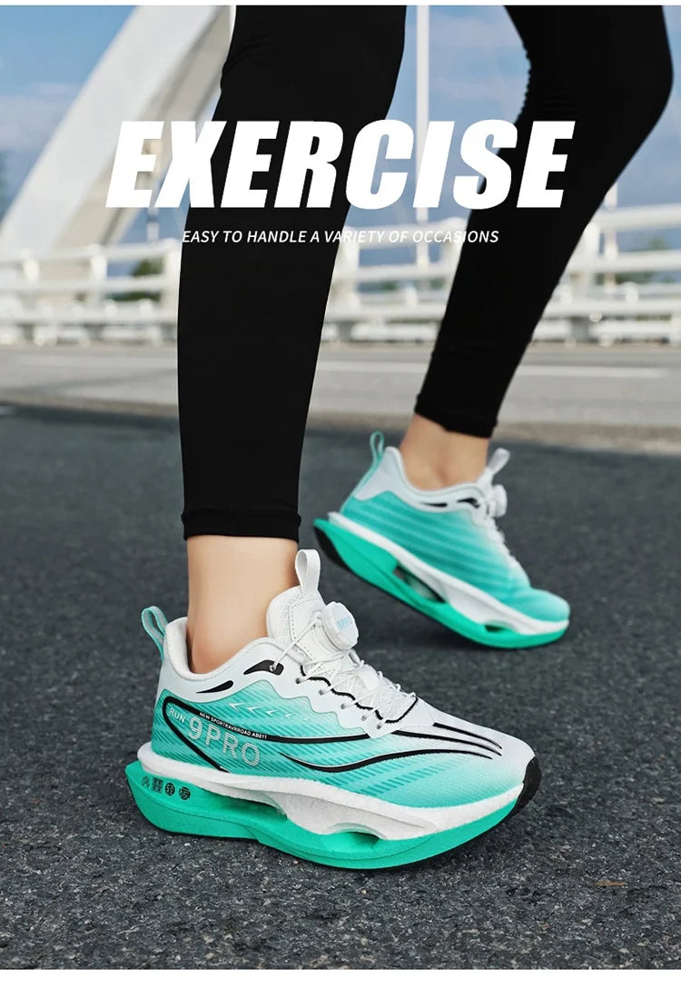 New Men's and Women's Running Shoes Breathable Racing Sports Shoes Carbon Cushion Lightweight Men's Jogging Training Shoes