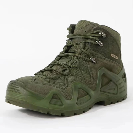 Lynjacye Mid Cut groene combatlaarzen voor heren en dames, maat 39-46, outdoor, CS-training, wandelschoenen, woestijn, enkellaarzen, klimschoenen, Bota Masculina