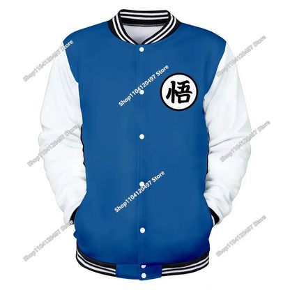 Dragon Ball Streetwear – baseballová uniforma pro muže a ženy, Son Goku, kostýmy pro dospělé, bundy, jarní a podzimní kabáty, svetry, mikiny, dárky