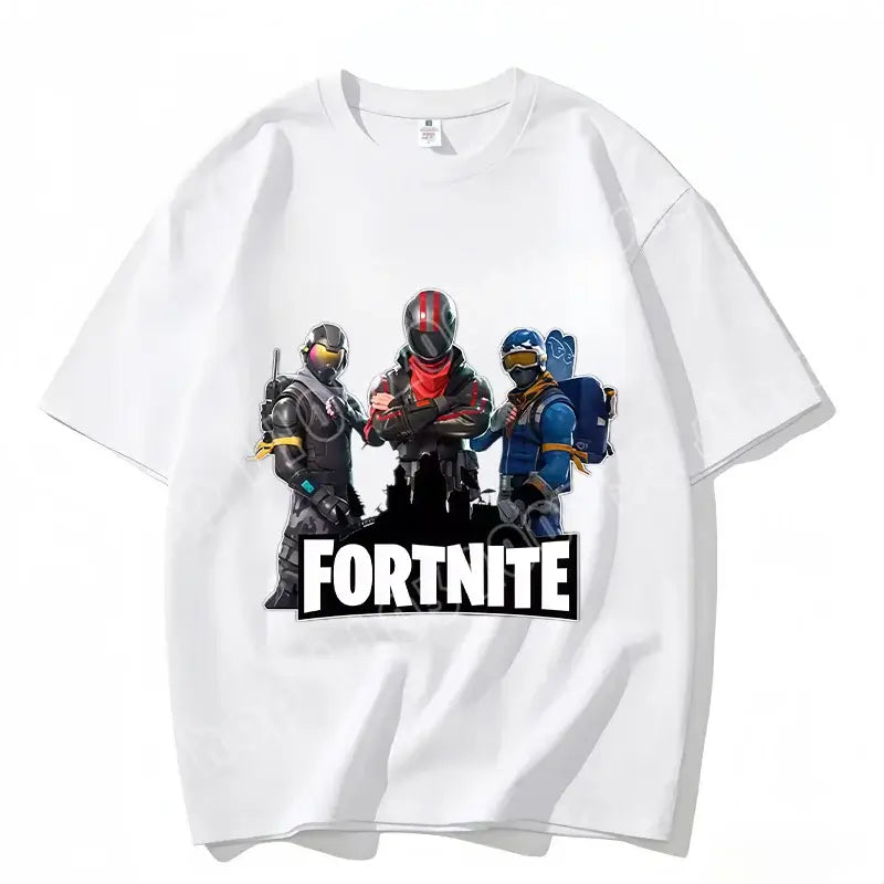 „Fortnite“ apvalios iškirptės marškinėliai, unisex suaugusiesiems, žaidimo šokių stiliaus, nauji, iš grynos medvilnės, trumpomis rankovėmis, puikiai tinka kasdienai ir atostogoms