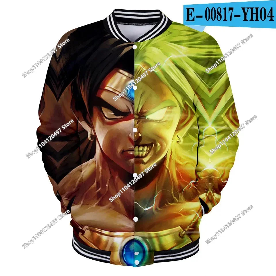 Dragon Ball Streetwear – baseballová uniforma pro muže a ženy, Son Goku, kostýmy pro dospělé, bundy, jarní a podzimní kabáty, svetry, mikiny, dárky