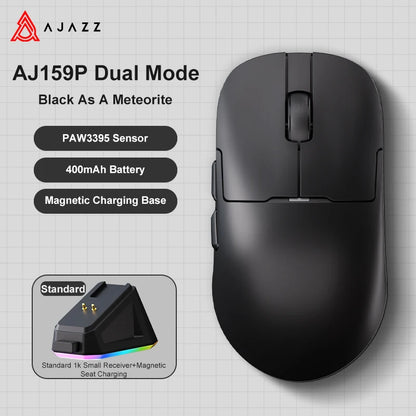 AJAZZ AJ159 APEX/AJ159PRO Wireless Gamer Mouse with RGB Magnetic Charging Base Lightweight AJ159P Gaming Mouse for PC Laptop