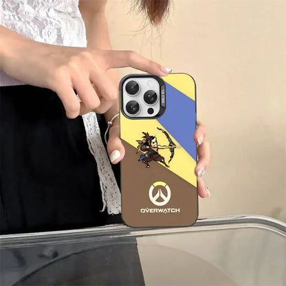 Game O-Overwatch Pixel Style Phone Case For IPhone 17 16 15 14 13 12 11 Pro MAX Matte Shockproof Back Anti Fall Matte Cover