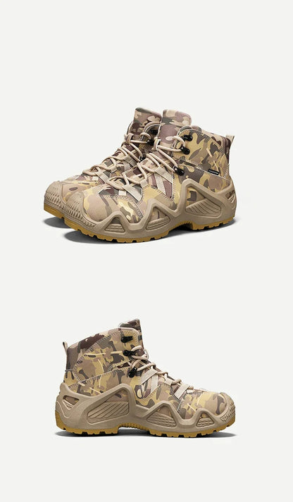 Antislip en slijtvaste wandelschoenen, comfortabele werklaarzen voor de woestijn, herfst- en winterplatformschoenen en enkellaarzen, herensneeuwlaarzen