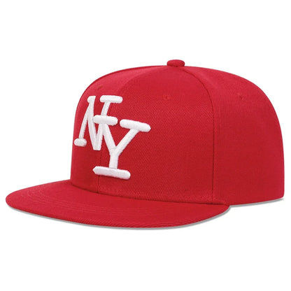 Unisex betűhímzéses hip-hop sapkák tavasz-ősz szabadtéri állítható alkalmi baseball sapkák napvédő sapka